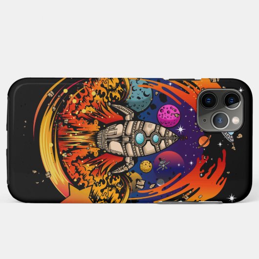 宇宙船から爆発させる Case-Mate iPhoneケース (裏面(横))