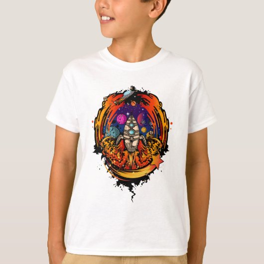 宇宙船から爆発させる Tシャツ (正面)