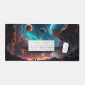 宇宙船が別の惑星に デスクマット (キーボード&マウス)