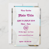 宇宙船が惑星を通過する 招待状 (裏面)