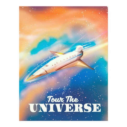 宇宙船で宇宙を旅しよう フォトプリント            (正面)