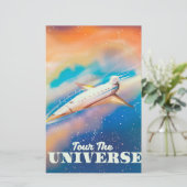 宇宙船で宇宙を旅しよう 便箋 (スタンド正面)