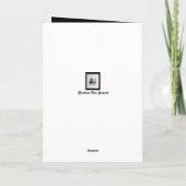 宇宙船と惑星のエイリアン付きクリスマスカード シーズンカード (裏面)