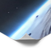 宇宙船と惑星 | AIアートポスター ポスター (角)