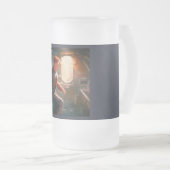 宇宙船に乗るSFヒーロー1 フロストグラスビールジョッキ (正面右)