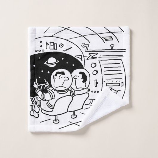 宇宙船に手紙が届くよ カートゥーン ウォッシュタオル (ウォッシュタオル)