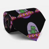 宇宙船のかわいいTレックスの恐竜 ネクタイ (ロール)