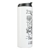 宇宙船のスペースマンがドアをノックするのを聞く タンブラー (回転左)