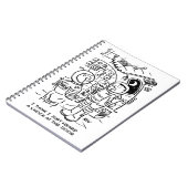 宇宙船のスペースマンがドアをノックするのを聞く ノートブック (左側)