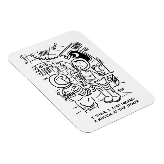 宇宙船のスペースマンがドアをノックするのを聞く マグネット (右側)