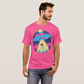 宇宙船のトラクタービームターキー Tシャツ (正面フル)