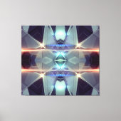 宇宙船の万華鏡のように千変万化するパターンを包んだキャンバス キャンバスプリント (正面)