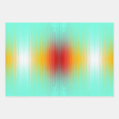 宇宙船の再突入プラズマのフィールドカラーズアート ラッピングペーパーシート (正面)