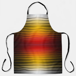 宇宙船の再突入プラズマのフィールドカラーパターンアート エプロン