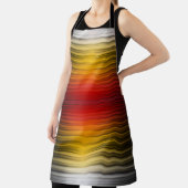 宇宙船の再突入プラズマのフィールドカラーパターンアート エプロン (インサイチュ)