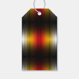 宇宙船の再突入プラズマのフィールドカラーパターンアート ギフトタグ