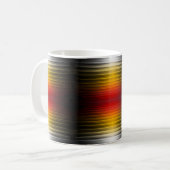 宇宙船の再突入プラズマのフィールドカラーパターンアート コーヒーマグカップ (正面左)