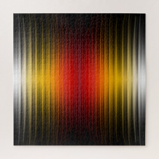 宇宙船の再突入プラズマのフィールドカラーパターンアート ジグソーパズル (縦)