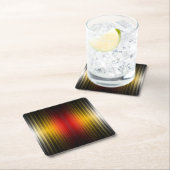 宇宙船の再突入プラズマのフィールドカラーパターンアート スクエアペーパーコースター (インサイチュ)