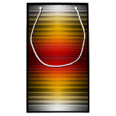 宇宙船の再突入プラズマのフィールドカラーパターンアート スモールペーパーバッグ (裏面)