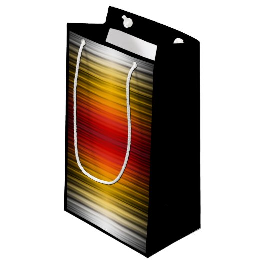 宇宙船の再突入プラズマのフィールドカラーパターンアート スモールペーパーバッグ (正面アングル)