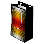 宇宙船の再突入プラズマのフィールドカラーパターンアート スモールペーパーバッグ (裏面アングル)