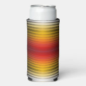 宇宙船の再突入プラズマのフィールドカラーパターンアート スリム缶クーラー (Seltzer正面)