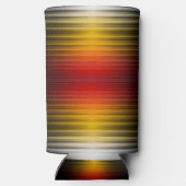 宇宙船の再突入プラズマのフィールドカラーパターンアート スリム缶クーラー (裏面)