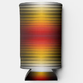 宇宙船の再突入プラズマのフィールドカラーパターンアート スリム缶クーラー (正面)