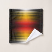 宇宙船の再突入プラズマのフィールドカラーパターンアート バスタオルセット (ウォッシュタオル)