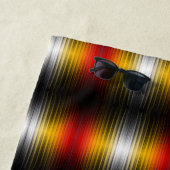 宇宙船の再突入プラズマのフィールドカラーパターンアート ビーチタオル (インサイチュ)