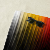 宇宙船の再突入プラズマのフィールドカラーパターンアート ビーチタオル (インサイチュ)