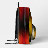 宇宙船の再突入プラズマのフィールドカラーパターンアート プリントバックパック (左)