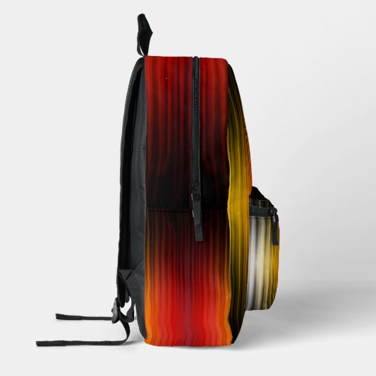 宇宙船の再突入プラズマのフィールドカラーパターンアート プリントバックパック (左)
