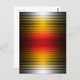 宇宙船の再突入プラズマのフィールドカラーパターンアート ポストカード