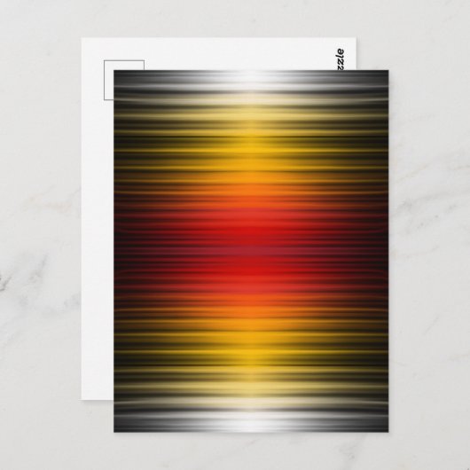 宇宙船の再突入プラズマのフィールドカラーパターンアート ポストカード (正面/裏面)