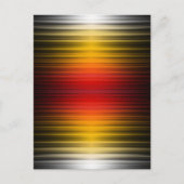 宇宙船の再突入プラズマのフィールドカラーパターンアート ポストカード (正面)