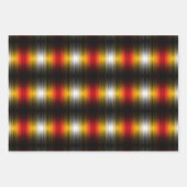 宇宙船の再突入プラズマのフィールドカラーパターンアート ラッピングペーパーシート (正面3)