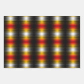 宇宙船の再突入プラズマのフィールドカラーパターンアート ラッピングペーパーシート (正面2)