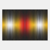 宇宙船の再突入プラズマのフィールドカラーパターンアート ラッピングペーパーシート (正面)