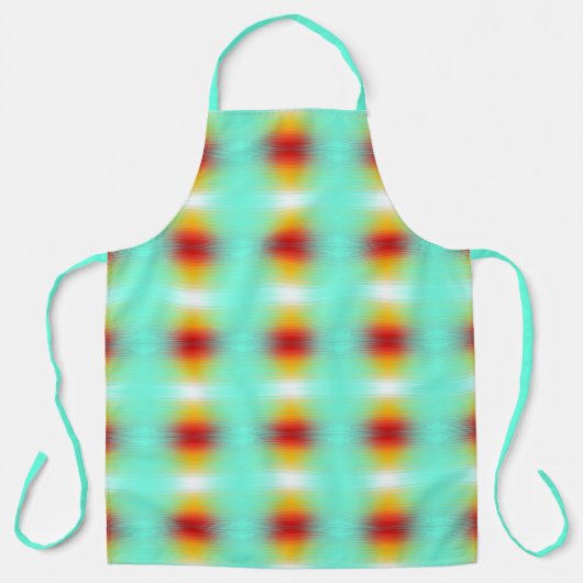 宇宙船の再突入プラズマのフィールドカラー抽象芸術 エプロン (正面)