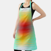 宇宙船の再突入プラズマのフィールドカラー抽象芸術 エプロン (インサイチュ)