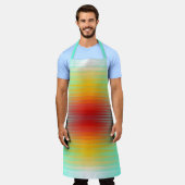 宇宙船の再突入プラズマのフィールドカラー抽象芸術 エプロン (着用した状態)