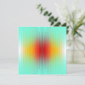 宇宙船の再突入プラズマのフィールドカラー抽象芸術 カード (スタンド正面)