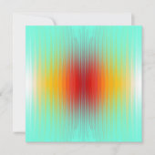 宇宙船の再突入プラズマのフィールドカラー抽象芸術 カード (正面)