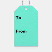 宇宙船の再突入プラズマのフィールドカラー抽象芸術 ギフトタグ (裏面)