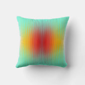 宇宙船の再突入プラズマのフィールドカラー抽象芸術 クッション (裏面)