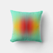 宇宙船の再突入プラズマのフィールドカラー抽象芸術 クッション (正面)