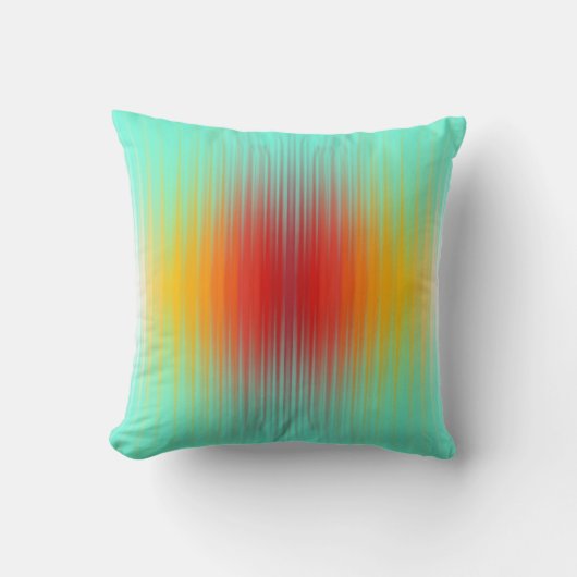 宇宙船の再突入プラズマのフィールドカラー抽象芸術 クッション (正面)