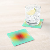 宇宙船の再突入プラズマのフィールドカラー抽象芸術 スクエアペーパーコースター (インサイチュ)